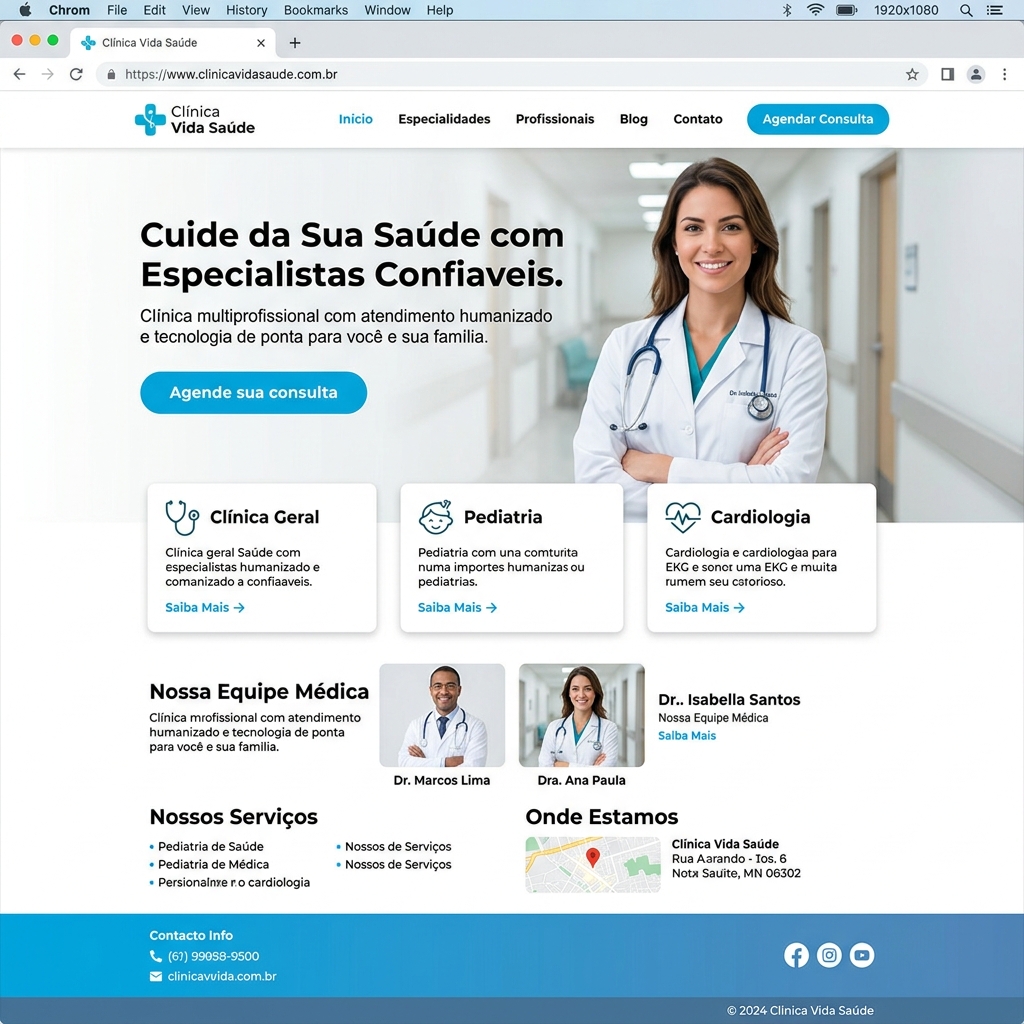 Site para Médico ou Clínica